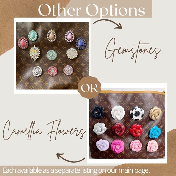 Prism Crystal Round Brooch Concho Handmade Magnetic Bag Charm - Picture 3 of 14